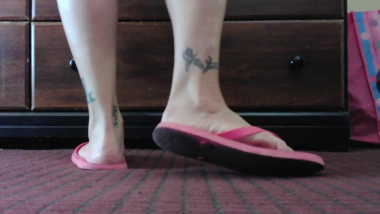 Abby Anna: Infradito rosa sporche consumate