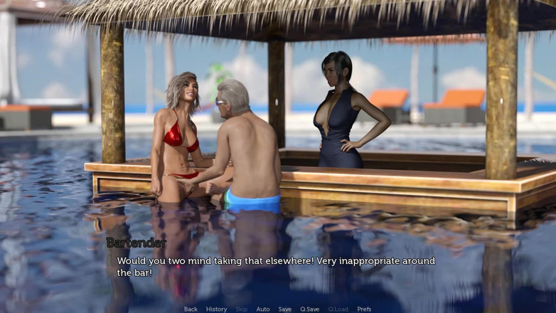 Dirty GamesXxX: 늙은 녀석에게 보지를 주고 수영장에서 자지를 딥쓰롯하는 아내를 지켜보는 Tacos Cuck - 에피소드 90