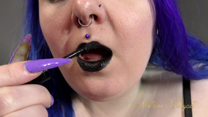 Mxtress Valleycat: Feticcio di rossetto nero