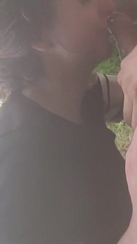 Blowjob by the River