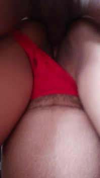 Esposa Embarazada Con Tanga Roja