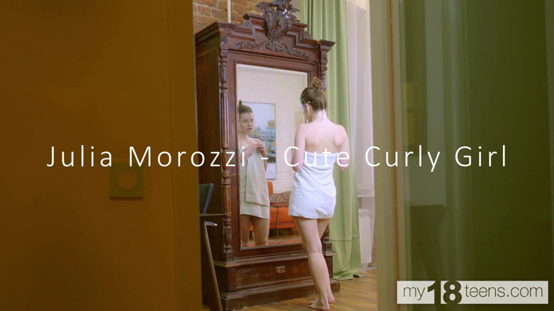 My 18 Teens: My18teens - Beautiful Curly Girl Julia Morozzi Fingering Her Pussy