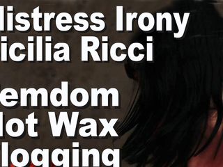 Edge Interactive Publishing: Bà chủ irony &amp; sicilia ricci femdom sáp nóng bỏng flogging...
