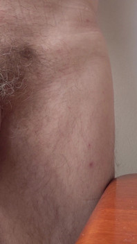 Naked Close up Uncut Cock Slow Masturbation Session, Drooling Creamy Cum on Desk - Rockard Stepdaddy