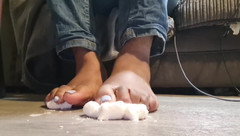 Simp to my ebony feet: Marshmallow ayaklar