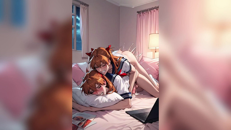 Shemale AI Porn: Ai büyük yarak transeksüel boşalma