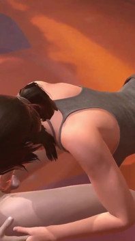 Lara Croft äter kuk: 3D porr parodi