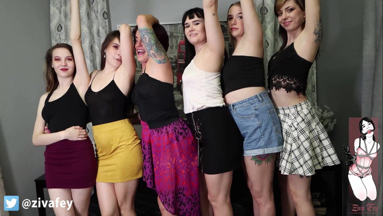 Ziva Fey: Ziva Fey - дисплей під пахвами з Larz, Skye, Mewchii, Jurnee та Ruby