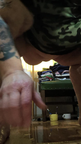 Thumbnail of Pissing All Over the Floor Nasty Whore