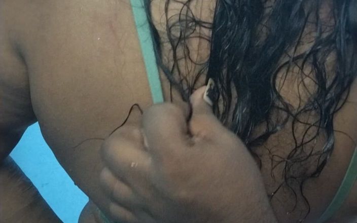 Tamil lesbian: Vorspiel nach dem baden