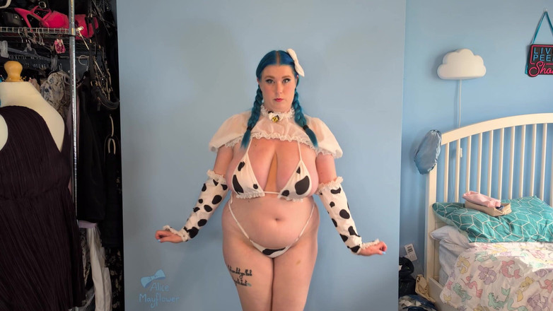 Alice_Mayflower_Scottish: Elle se transforme en hucow et supplie pour jouir - fille...