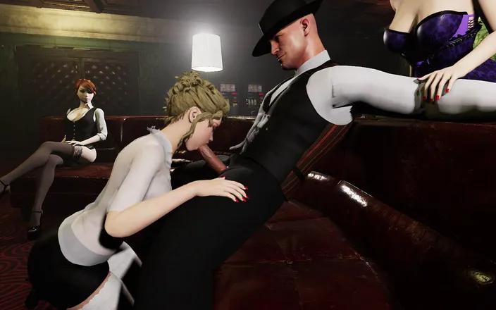 3D cartoon porn: Angels Awakening 2 - Her First Blowjob Ever with Wet Lips and...