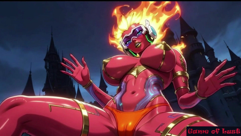 Game of Lust 3D: Gol ateşli bikini iblisi kız karanlık kale çıplak
