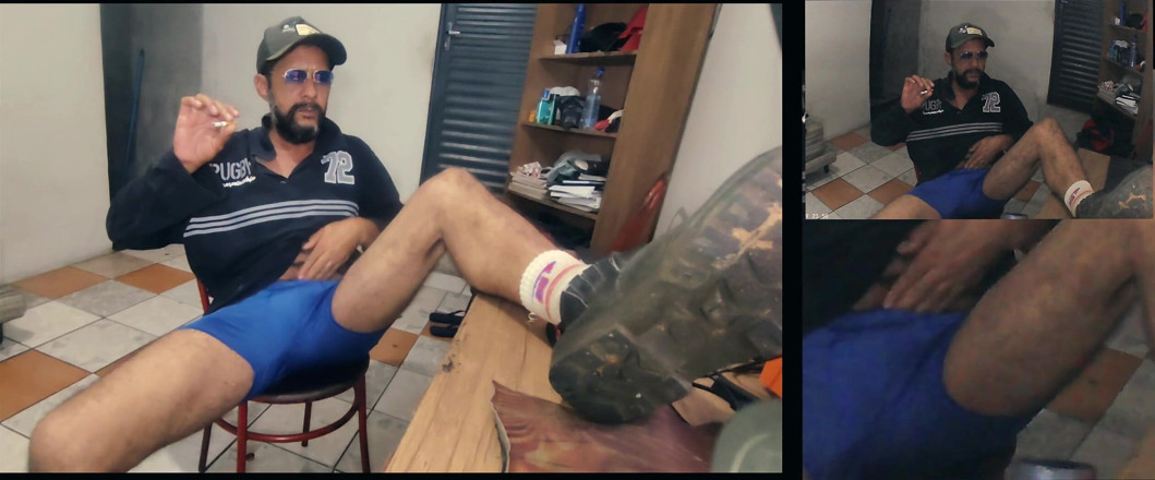 Stink HairyMale: Me in White Used Socks