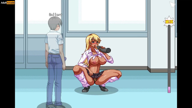 LewdArcade: Učitelka ukazuje prsa studentům na vysoké škole - slečna Kyoko chce udělat