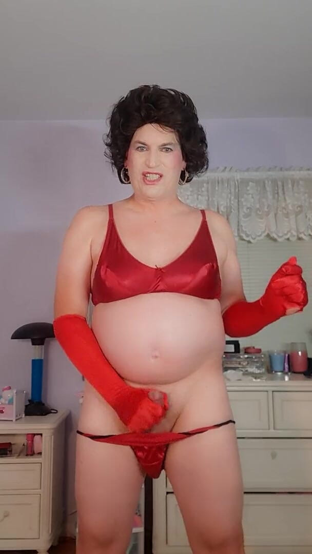 Victoria Lecherri: Vermelho orgasmo com cetim