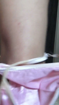 Watch my panties on my skinny body and lick the piss out of my slip