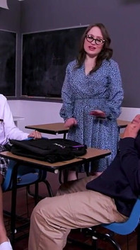 Can Your Class Pass the Big Titted Teacher's Orgy Test? She'll Teach You Everything She Knows