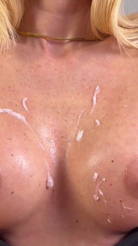 Adeline Murphy Sprays Cum on Her New Tits