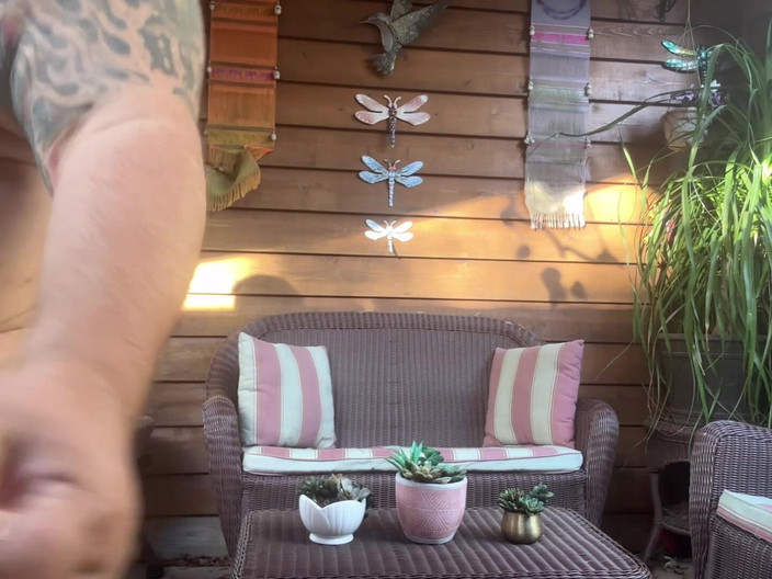 Hand-Free-Daddy-Chub: Budiman gergasi tua yang besar mempunyai perut besar dan orgasme...