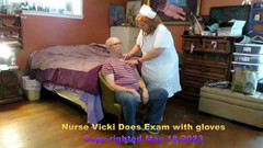 BBW nurse Vicki adventures with friends: Životní znaky sestry a ústní zkouška v rukavicích - požadované video