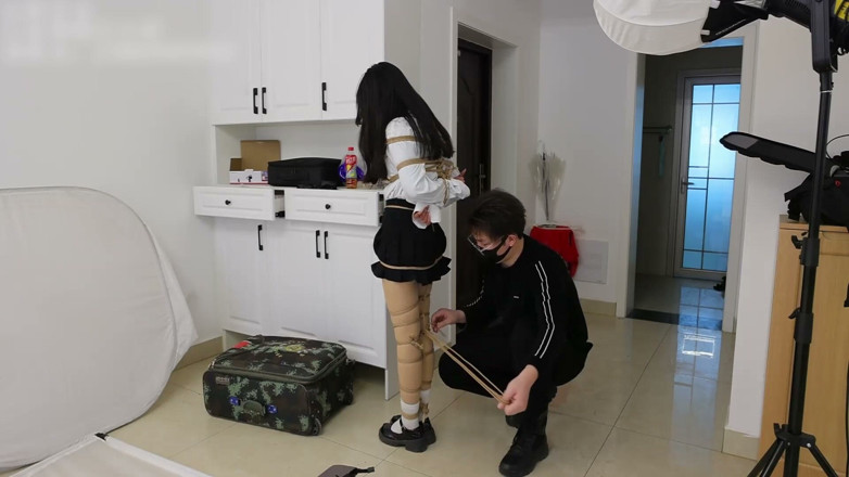 Asian bondage: The Rope Restraints of the Stocky Girlfriend, Experiencing the Ultimate...