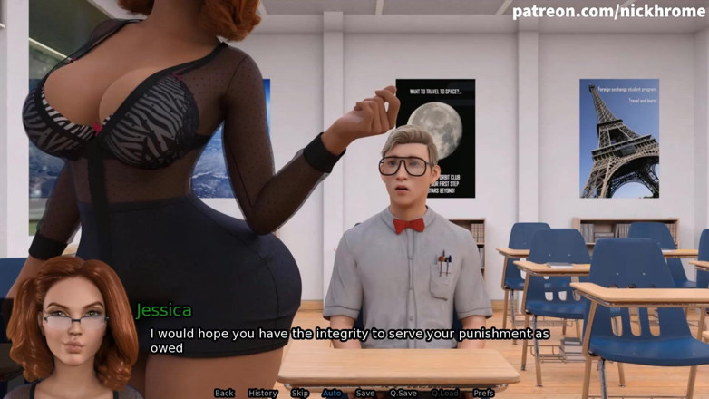 Visual Novels: Sexbot 59 - дрочить під час відеодзвінка