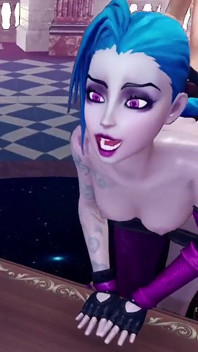 Fucking Jinx from behind - League of legends: 3D Porn Parody