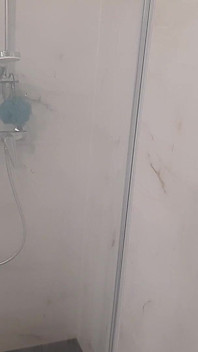 Older Blondie with Big Boobs Taking Steamy Shower
