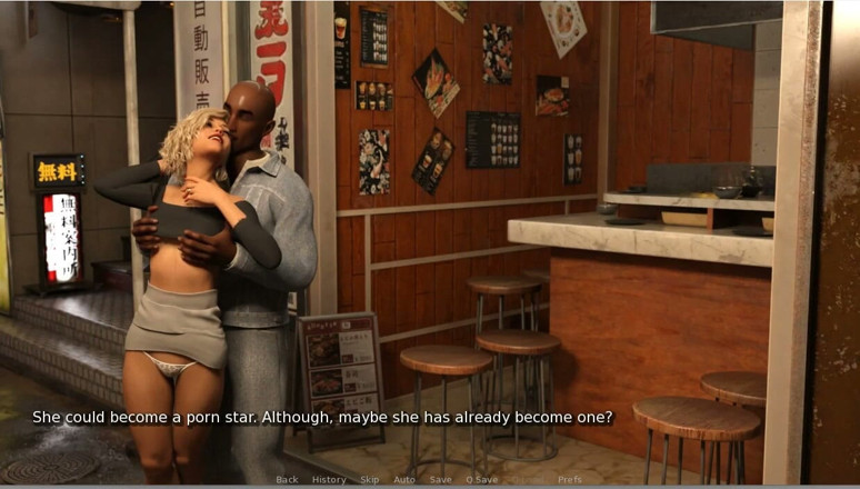 XXX Games Bunk: My Hotwife - Gameplay - Roleplay - Bull Fucks Wife in Street Infront...