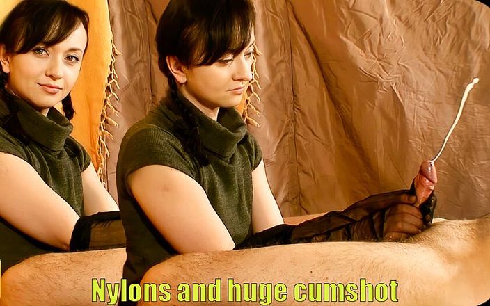 Mayas Handjobs: Nylon aftrekbeurt met geruïneerd orgasme