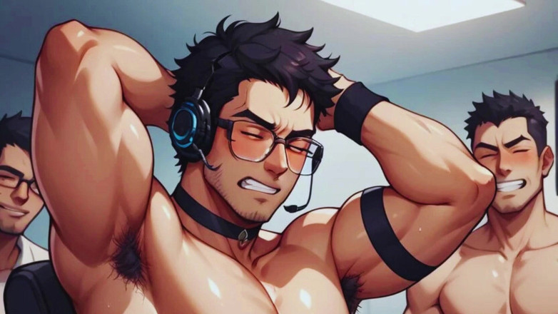 Real narrated fantasy Hentai: Live Gamer Devient Incontrôlable Et Se Transforme En Un Énorme Gay...