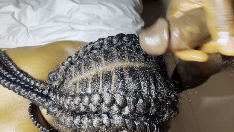 African Beauties: Hair Fetish for Ebony Teen Receiving Cum