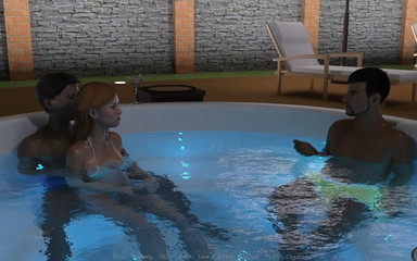 Adultgameplayvideos studio: Üvey erkek kardeşimin karısı #45 - Jennifer'ın omzuna masaj yaparken John göğüslerini...