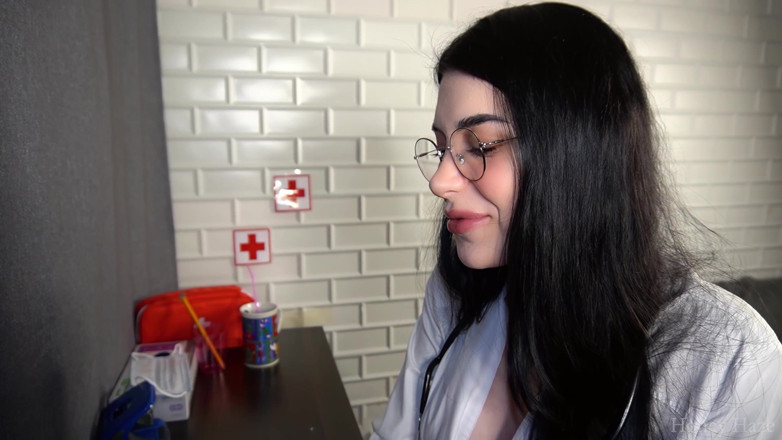 Honey Haze: Doctor Visit Turns Into a Blowjob.honey Haze