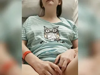 Tight young girl masturbates to orgasm