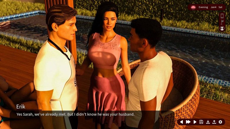 Dirty GamesXxX: Whispers of Desire: Couples on Barbecue Party by the Pool -...