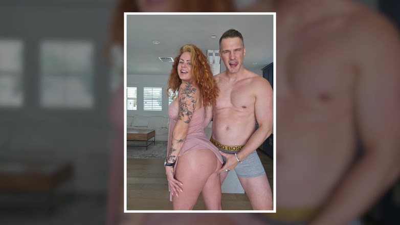 Tommy Wood XXX: Redhead MILF with Giant Boobs Fucked by Hunk Boyfriend