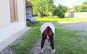 Belle: Ebony Teen Pees in the Park