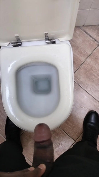 Blackcock83: Pissing in toilet
