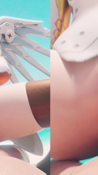 Mercy From Overwatch - Big Ass Bouncing Cowgirl & Anal Fuck After Winning - 3D Porn Animation