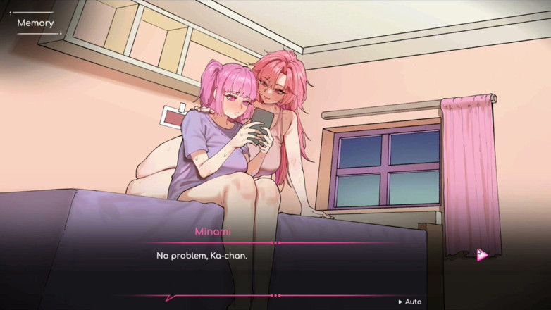NSFWOtaku: Hentai Game - Minami and Kagura Threesome Hentai Gallery Scene Blowjob...