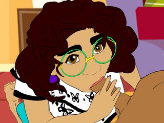 Ebonyhentai: ミラベル(エンカント)は、授業後に彼女の大きな黒い贈り物を楽しんでいます