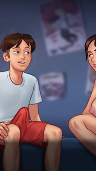 З'їж свій сніданок, мій чувак, поки мачуха смокче твій член | Summertime saga v21.0.0 | Хентай табу гра