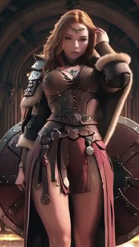 A Jornada Épica da Rainha Vermelha! Beleza fria no salão gótico, um guerreiro preguiçoso sob armadura pesada?