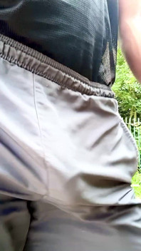 Look at That Monster Go as I Walk in Shorts Commando