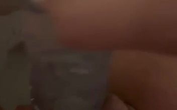 Homemade Bath Time Dildo Orgasm