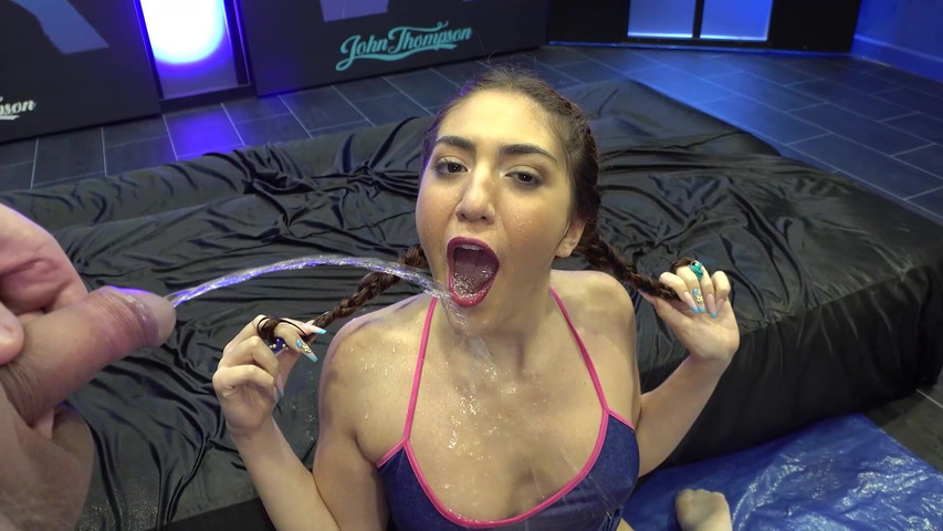 Horny Brunette Needs Ass Fuck and Piss (GGG John Thompson Studio)