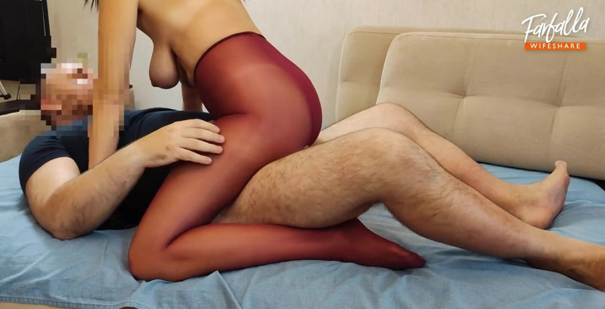 Farfalla wifeshare: Chơi tay ba tuyệt vời với cô vợ đeo mặt nạ