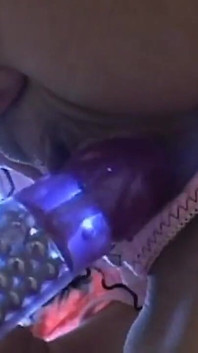 Horny brunette masturbates at home with her Sex Toy